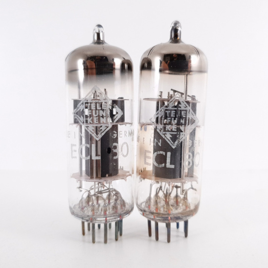 2 X ECL80 TELEFUNKEN TUBE. SIEMENS &...