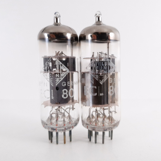 2 X ECL80 TELEFUNKEN TUBE. SIEMENS &...