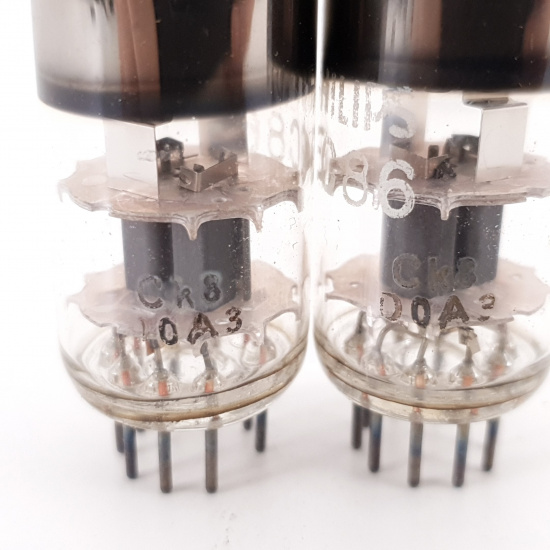 2 X EC86 PHILIPS TUBE. 1960s VALVO...