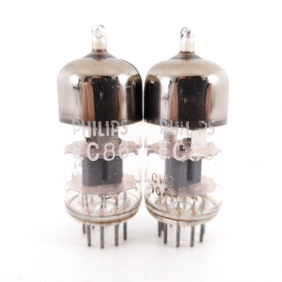 2 X EC86 PHILIPS TUBE. 1960s VALVO...