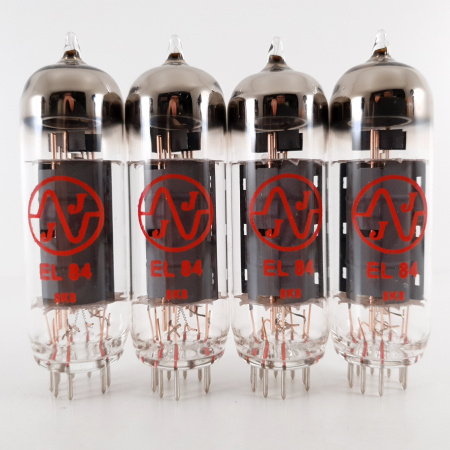 4 X EL84 JJ ELECTRONIC TUBE. MATCHED QUAD 2. CV ENA