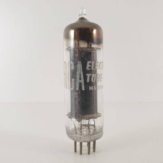 1 X 6AQ5A RCA TUBE. 1960s PROD. BLACK...