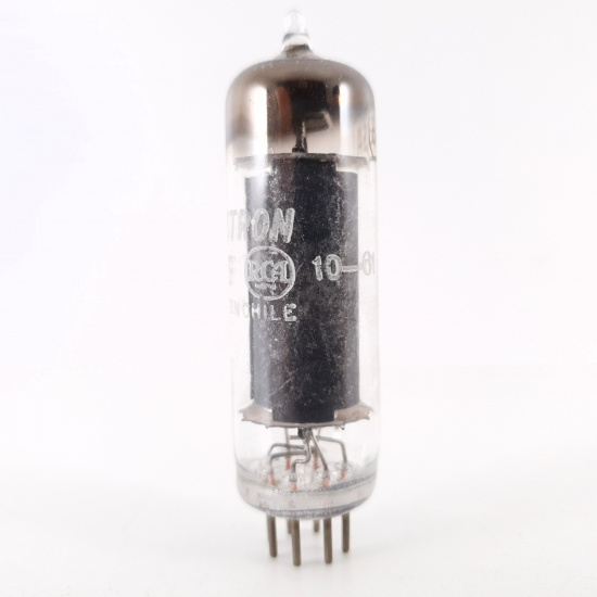 1 X 6AQ5A RCA TUBE. 1960s PROD. BLACK...