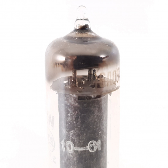 1 X 6AQ5A RCA TUBE. 1960s PROD. BLACK...