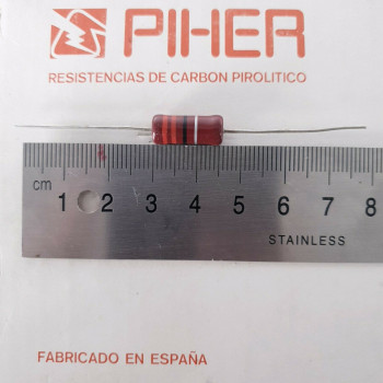 1 X 1W 22R 10% 1970s VINTAGE PIHER RESISTOR. NOS. C1795U10F180121