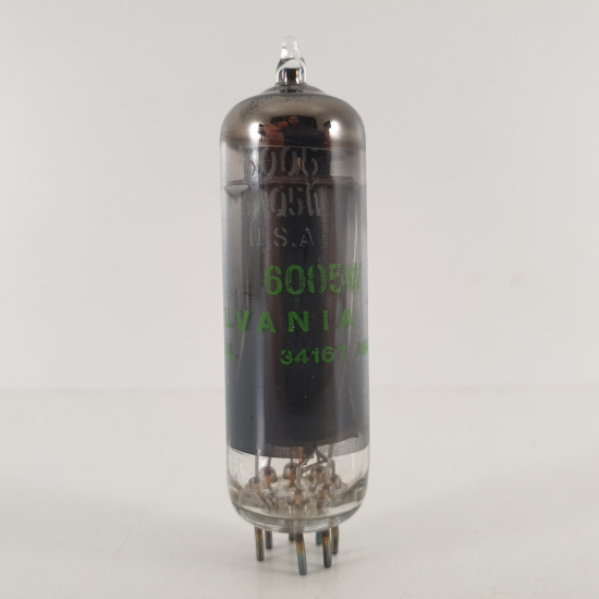 1 X JAN 6AQ5W / 6005W SYLVANIA TUBE....