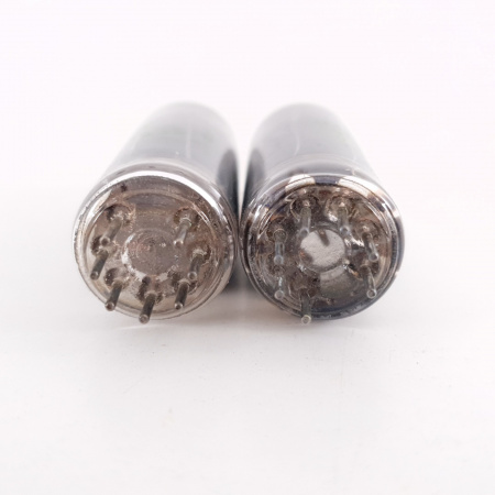 2 X JAN 6AQ5W / 6005W SYLVANIA TUBE. BLACK PLATES. 102/101%. 8. CH112
