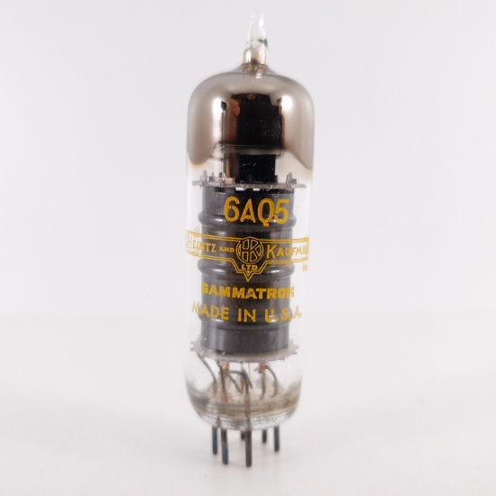 1 X 6AQ5 HEINTZ & KAUFMAN TUBE. BLACK...