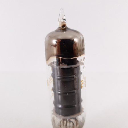 1 X 6AQ5 HEINTZ & KAUFMAN TUBE. BLACK PLATES. D-GETTER. COPPER RODS. 12. CH112