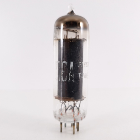 1 X 6AQ5 RCA TUBE. BLACK PLATES. SQUARE GETTER. 116%. 13. CH112