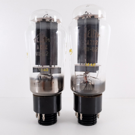 2 X AZ12 TELAM TUBE. 1962 TESLA ROZNOV PROD. DUAL HALO GETTER. 2. CH89