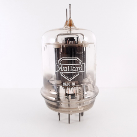 1 X CV2666 MULLARD TUBE. BLACK PLATES. BIG LOGO. E247.E250