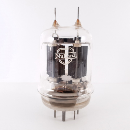 1 X CV2666 MULLARD TUBE. BLACK PLATES. SMALL LOGO. E246