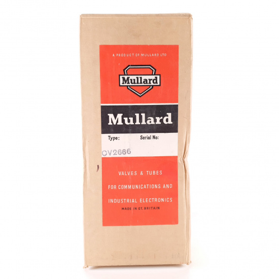 1 X CV2666 MULLARD TUBE. BLACK...