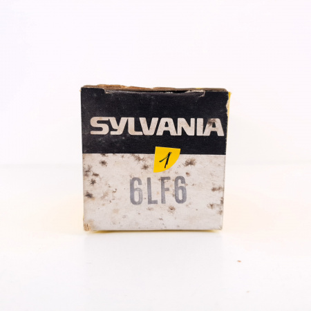 1 X 6LF6 SYLVANIA TUBE. DUAL HALO GETTER. 1. CH90
