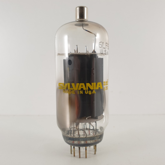 1 X 6LF6 SYLVANIA TUBE. DUAL HALO...