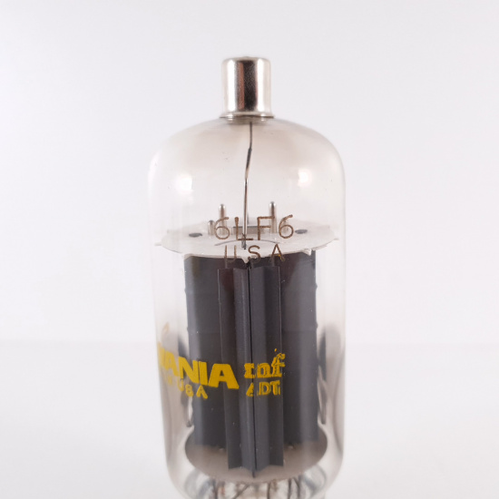 1 X 6LF6 SYLVANIA TUBE. DUAL HALO...