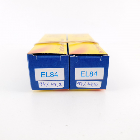 2 X EL84 JJ ELECTRONIC TUBE. MATCHED PAIR 1. CV ENA