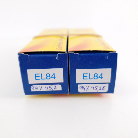 2 X EL84 JJ ELECTRONIC TUBE. MATCHED PAIR 2. CV ENA