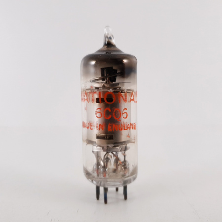 1 X 6CQ6 NATIONAL TUBE. CHROME PLATES. D-GETTER. 92%. 1. CH91