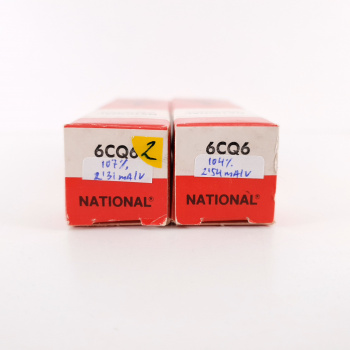 2 X 6CQ6 NATIONAL TUBE....