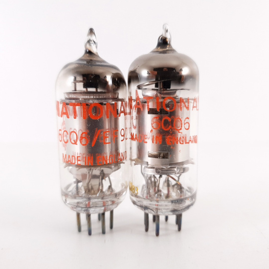 2 X 6CQ6 NATIONAL TUBE. CHROME...