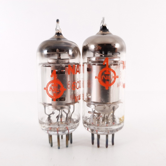 2 X 6CQ6 NATIONAL TUBE. CHROME...