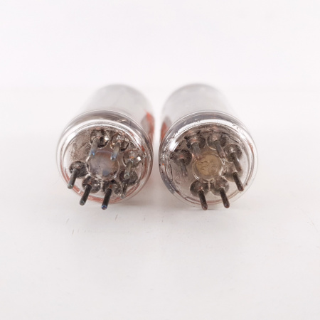 2 X 6CQ6 NATIONAL TUBE. CHROME PLATES. 107/104% MATCHED PAIR. 2. CH91