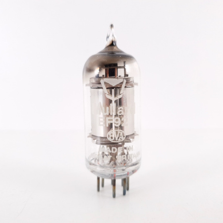 1 X EF92 MULLARD TUBE. CHROME PLATES. SQUARE GETTER. 103%. 3. CH91
