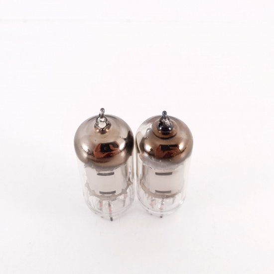 2 X EF92 MULLARD TUBE. CHROME PLATES....