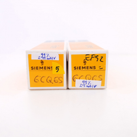 2 X 6CQ6S /EF92 SFR TUBE. CHROME PLATES. D-GETTER. 99/99% MATCHED PAIR. 5. CH91