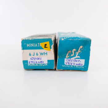 2 X 6J6WH CSF TUBE. 1958...
