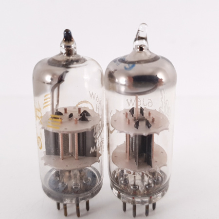 2 X 6J6WH CSF TUBE. 1958 PROD. BLACK PLATES. COPPER RODS. 2. CH92