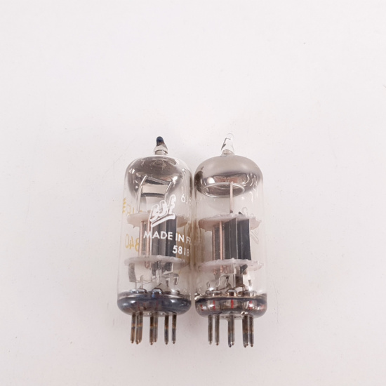 2 X 6J6WH CSF TUBE. 1958 PROD. BLACK...