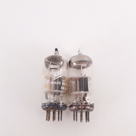 2 X 6J6WH CSF TUBE. 1958 PROD. BLACK PLATES. COPPER RODS. 2. CH92