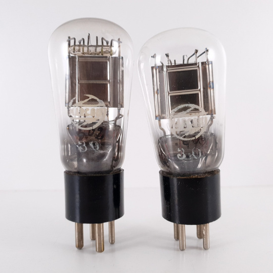 2 X 30 MARCONI TUBE. 1940s PROD. CHROME PLATES. DUAL GETTER. 225/232%. 5. CH92