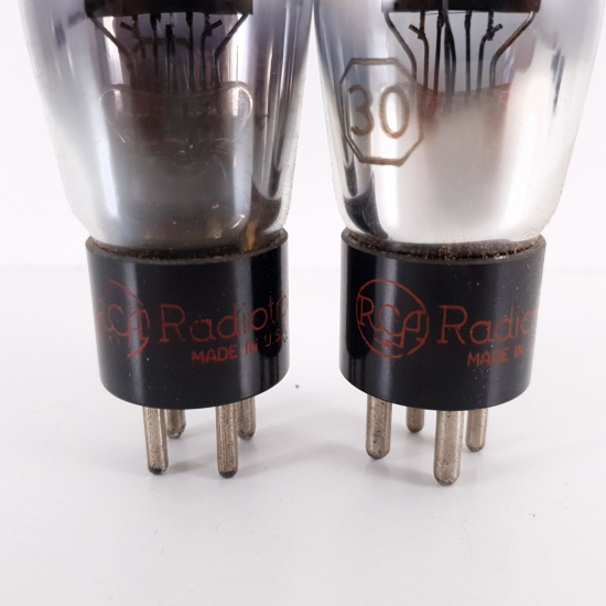 2 X 30 RCA TUBE. 1950s PROD. BLACK...