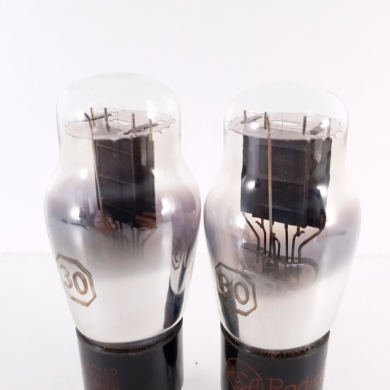 2 X 30 RCA TUBE. 1950s PROD. BLACK...