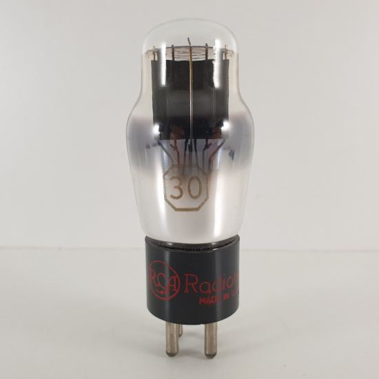 1 X 30 RCA TUBE. 1950s PROD. BLACK...