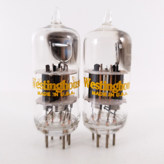 2 X 6J6WA WESTINGHOUSE TUBE. BLACK...