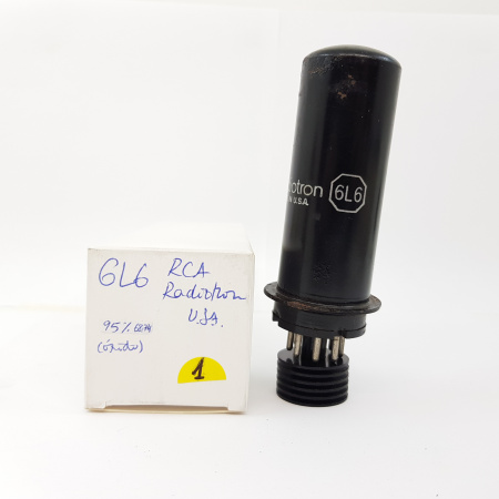 1 X 6L6 / 1614 RCA RADIOTRON TUBE. 95% USED. RC78V1