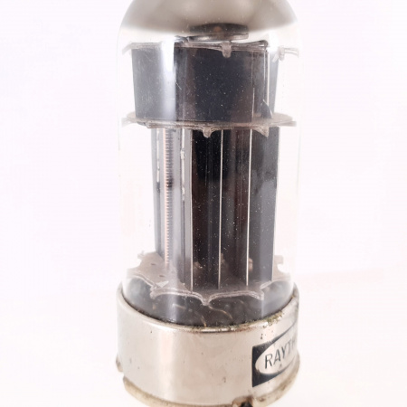 1 X 6082WB RAYTHEON TUBE. 1967 PROD. BLACK PLATES. DUAL GETTER. 8. CH94