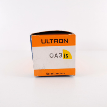 1 X 0A3 ULTRON TUBE. SILVER...