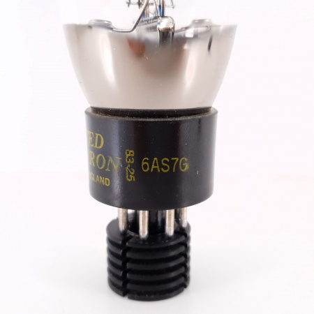 1 X 6AS7G UNITED ELECTRON TUBE. 1983 SVETLANA PROD. BLACK PLATES. 15. CH94