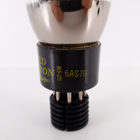 1 X 6AS7G UNITED ELECTRON TUBE. 1983 SVETLANA PROD. BLACK PLATES. 16. CH94