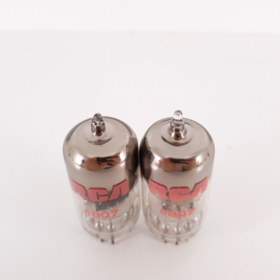 2 X 6BQ7 RCA TUBE. 1970s PRODUCTION....