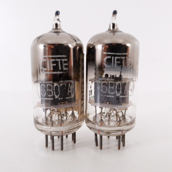 2 X 6BQ7 CIFTE TUBE. D-GETTER. MATCHED PAIR. 5. CH96