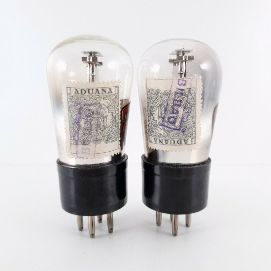 2 X P2 TUBE. MARCONI BRAND. CHROME PLATES. LITTLE GLOBE. CV  ENA