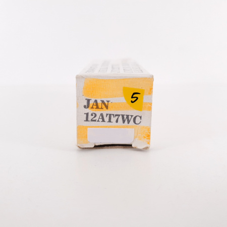 1 X JAN 12AT7WC SYLVANIA TUBE. BLACK PLATES. COPPER RODS. 5. CH98