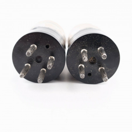 2 X P2 TUBE. MARCONI BRAND. CHROME PLATES. LITTLE GLOBE. CV  ENA